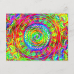 Tiedye Target Postcard