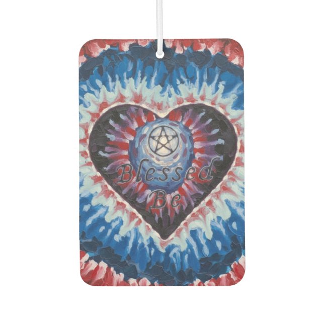 TieDyeHeart Air Freshener (Front)