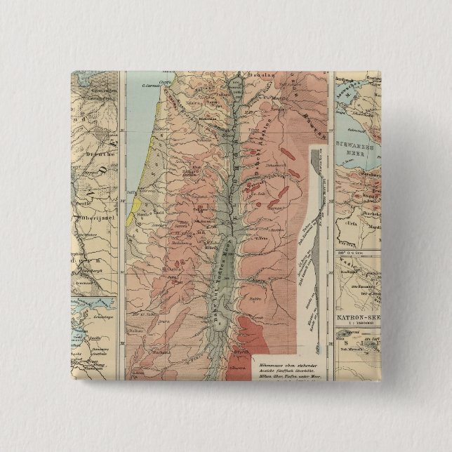 Tieflander Atlas Map 2 Inch Square Button (Front)