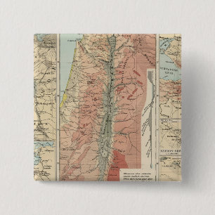 Tieflander Atlas Map 2 Inch Square Button