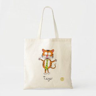 Tieger Tiger with a Tie Tote Bag