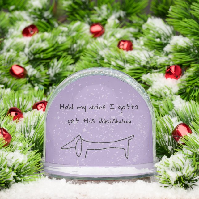 Tiens Mon Boisson Je Dois Pet Dat Dachshund Snow G (Noël)