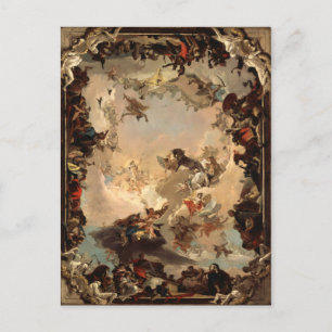 Tiepolo Allegory of the Planets and Continents Postcard
