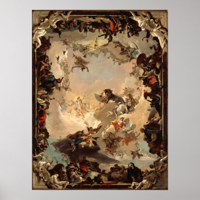Tiepolo Allegory of the Planets and Continents Poster (Front)