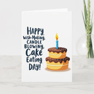 Tiered Chocolate Birthday Card