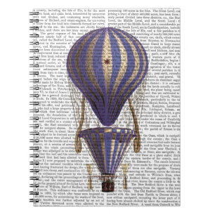 Tiered Hot Air Balloon Blue Notebook