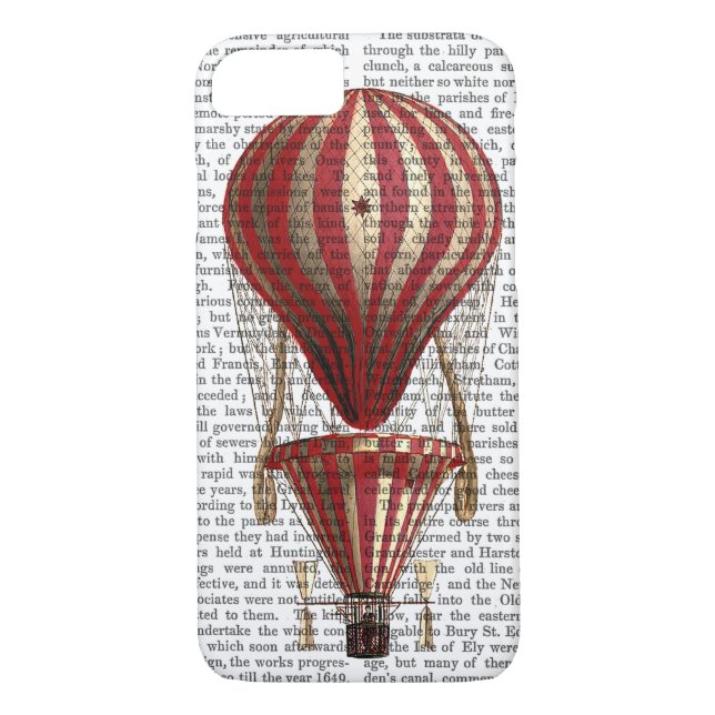 Tiered Hot Air Balloon Print Red Case-Mate iPhone Case (Back)