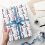 Tiered Wedding Cake Bridal Shower Engagement Wrapping Paper<br><div class="desc">Wrapping paper features an original marker illustration of a delicious triple-tiered wedding cake topped with white frosting and purple fondant flowers. Great for weddings, engagements, bridal showers, anniversaries, and more. This design is also available on other products. Don't see what you're looking for? Need help with customization? Contact Rebecca to...</div>
