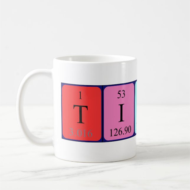Tiernay periodic table name mug (Left)