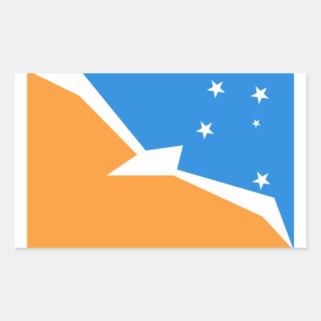 Tierra del Fuego Argentina flag fire land province Sticker (Front)
