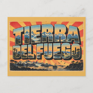 Tierra del Fuego NP Ushuaia Channel Forest Art Postcard