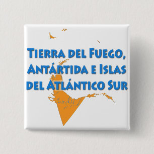 Tierra del Fuego Province 2 Inch Square Button