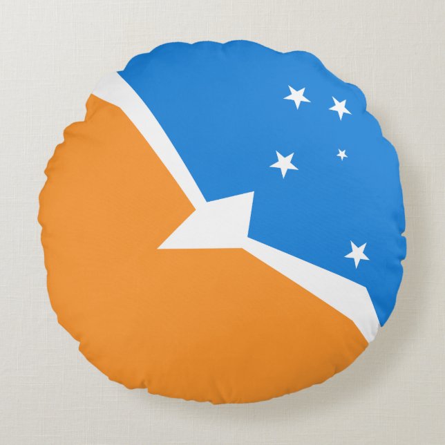 Tierra del Fuego Round Pillow (Front)