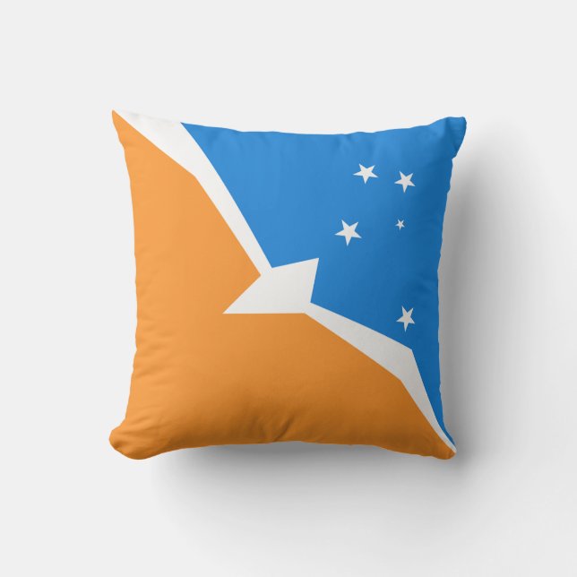 Tierra del Fuego Throw Pillow (Front)