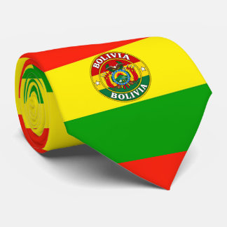 Ties à col drapeau bolivien, cravate de drapeau bo