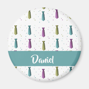 Ties polka dots pattern magnet