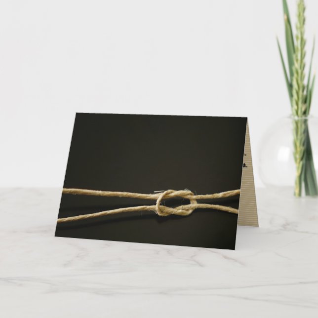 "ties that bind" GREETING CARD (Front)