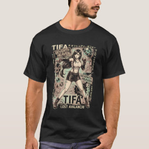 Tifa Lockhart FF7 Remake Haut Court Noir Milieu