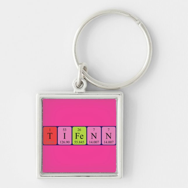 Tifenn periodic table name keyring (Front)