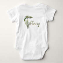 TIFFANY baby back peacock alphabet jumper