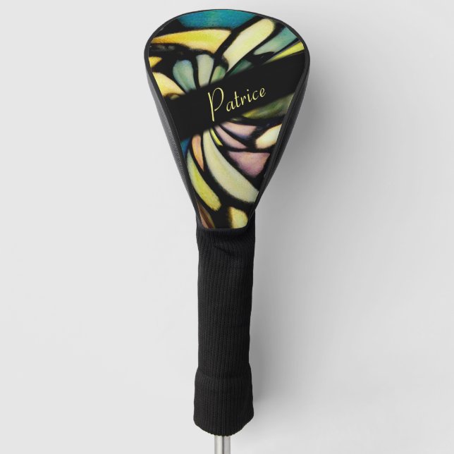 Tiffany Flow Personalized Golf Head Cover (Front)