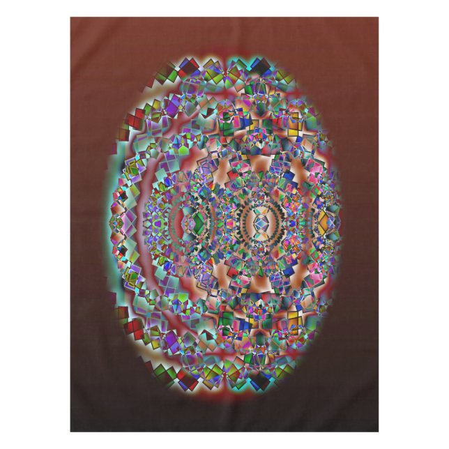 Tiffany Iris, 2080r Tablecloth (Front)