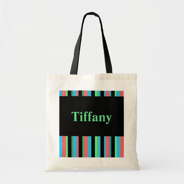 Tiffany Joli Sac fourre-tout rayé (Devant)
