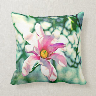 Tiffany Magnolia Throw Pillow