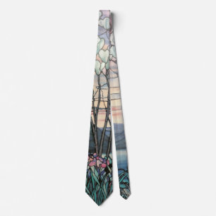 Tiffany Magnolias and Irises v.5 Tie