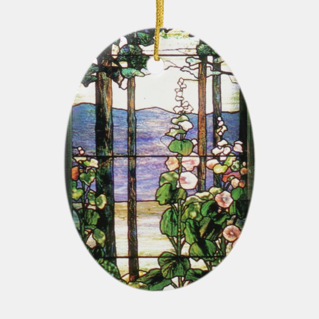 Tiffany Stained Glass Nature Ornament (Front)