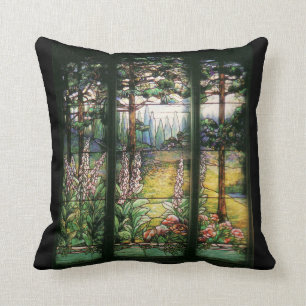 Tiffany Stained Glass Nature Pillow