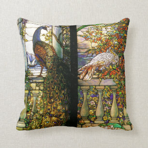 Tiffany Stained Glass Nature Pillow