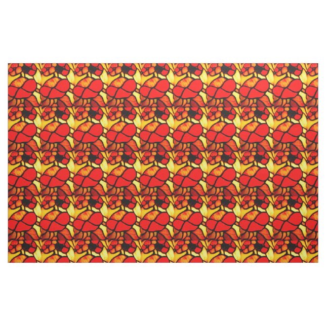 TIFFANY STAINED GLASS PATTERN fabric (Fat Quarter)