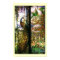 Tiffany Stained Glass Peacock Parrots Print