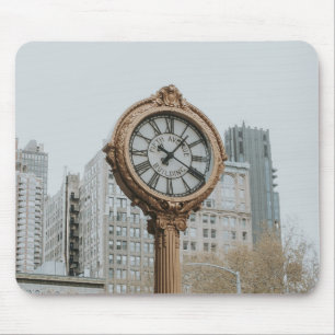 Tiffany Street Clock in New York Mouse Pad