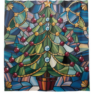Tiffany-Style Stained Glass Christmas Tree