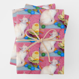Tiffany - The Siamese Cat - Easter Wrapping Paper 