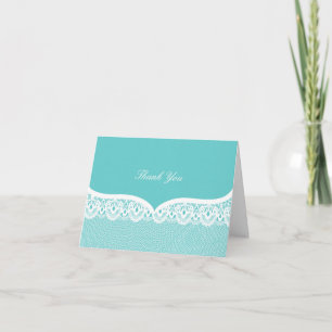 Tiffany Turquoise Lace Mariage Merci Note