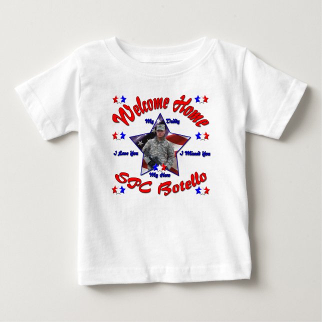 Tiffany's Customized Welcome Home Daddy Shirt (Front)