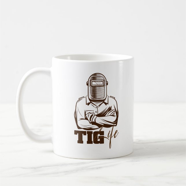 TIG Life Welder Pride Gift Coffee Mug (Left)
