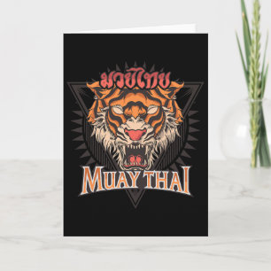 Tigar Muay Thai Mma Vintage Kickboxing Training Card