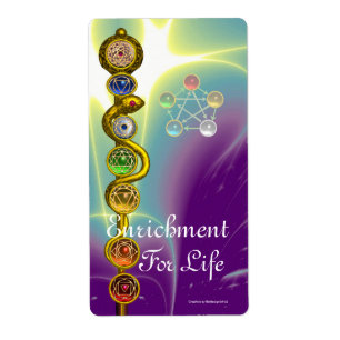 TIGE D'ASCLEPIUS 7 CHAKRAS, YOGA, ÉNERGIE