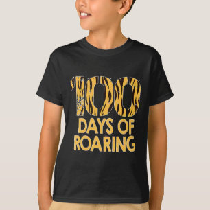 Tiger 100 Days Roaring Fun 100th Day Of School T-Shirt