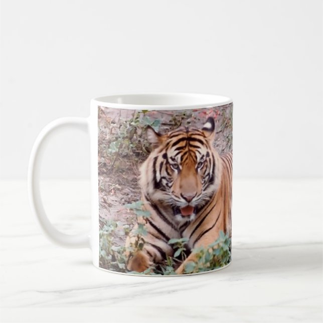 Tiger, 11 oz Classic White Mug (Left)