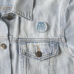 tiger 1 inch round button