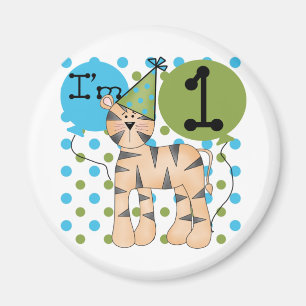Tiger 1st Birthday T-shirts and Gifts Magnet