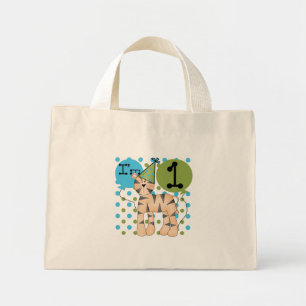 Tiger 1st Birthday T-shirts and Gifts Mini Tote Bag