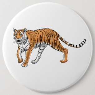 Tiger 2 6 inch round button