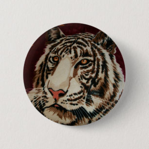 Tiger 2 Inch Round Button