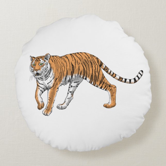 Tiger 2 round pillow (Back)